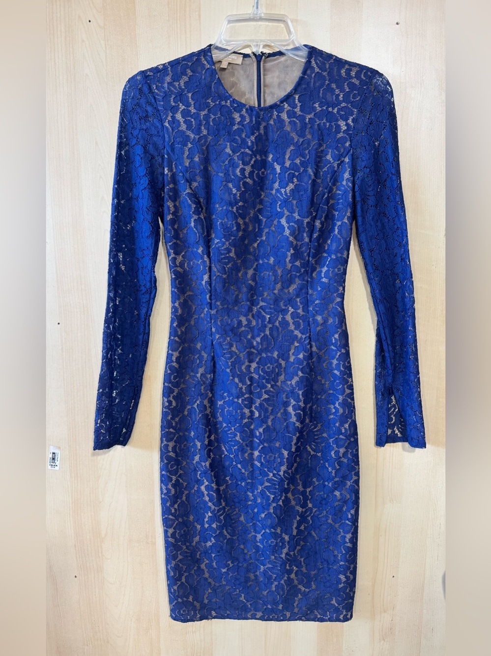 Michael Kors Cobalt Blue Lace Long-Sleeve Sheath Dress